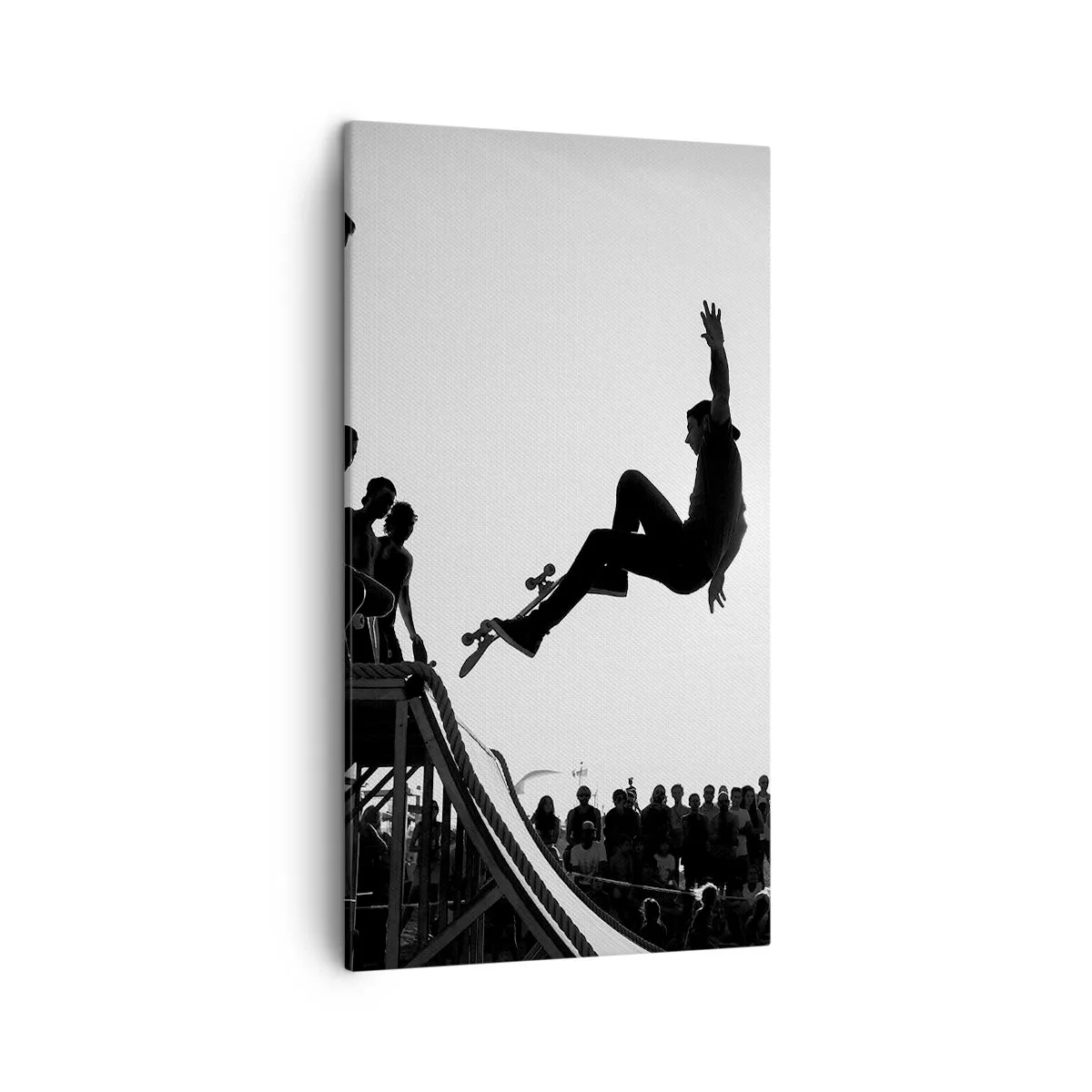 Lærredstryk - Billede på lærred - Helte og tilskuere - 45x80 cm