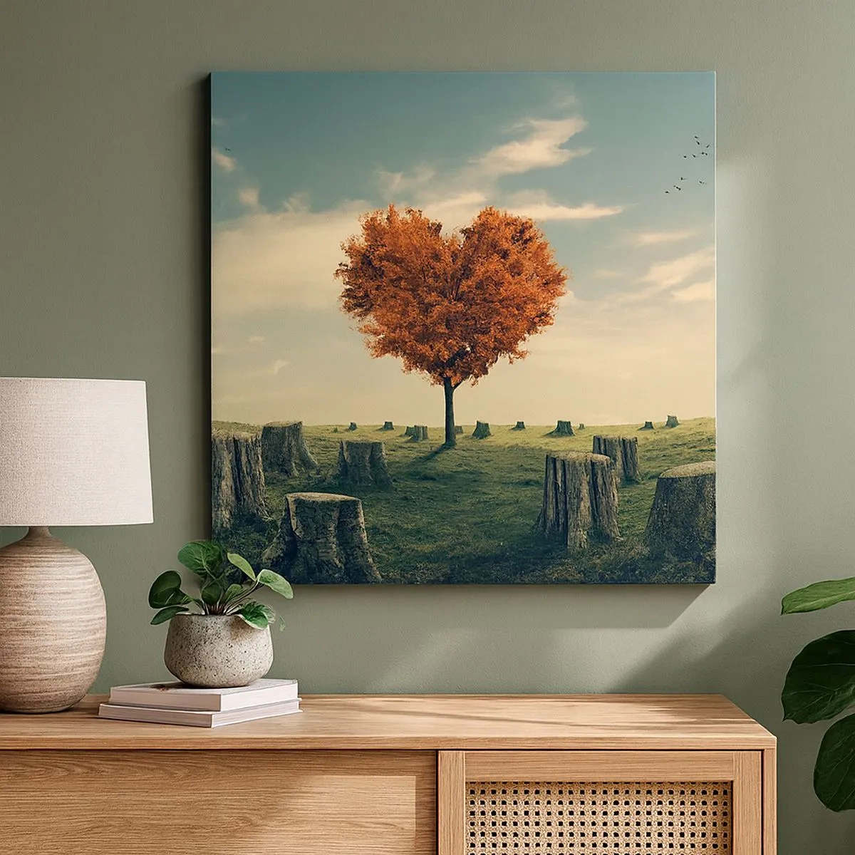 Lærredstryk - Billede på lærred - Der er stadig håb - 30x30 cm