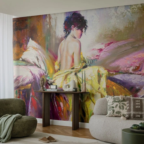 Fototapet Premium Canvas - Mellem munden og kanten af 