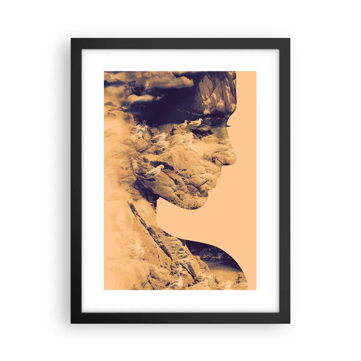 Plakat i sort ramme - Smuk af natur - 30x40 cm