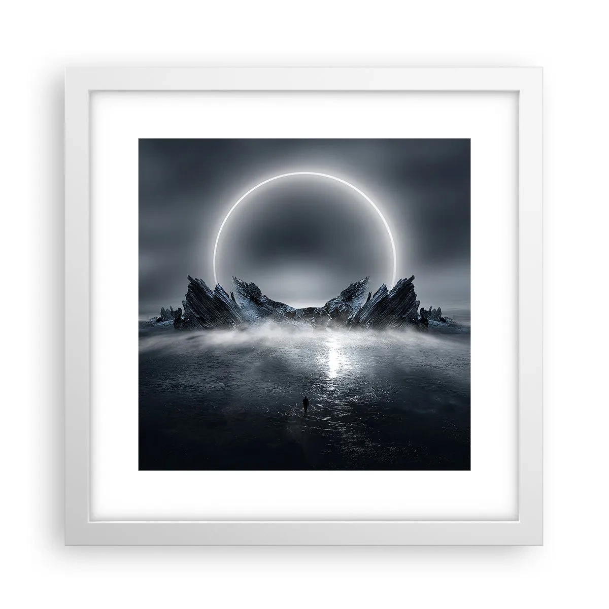 Plakat i hvid ramme - En finale på en historie - 30x30 cm