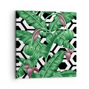 Lærredstryk - Billede på lærred - Symmetrisk komposition fra naturen - 70x70 cm