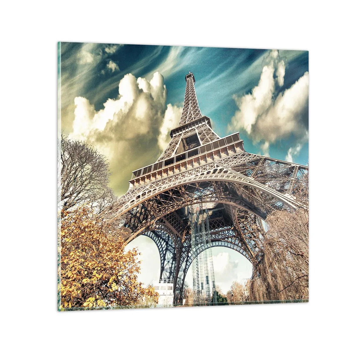 Billede på glas - Og i efteråret i Paris... - 50x50 cm