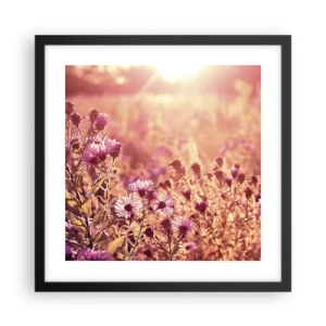 Plakat i sort ramme - Før sommeren er forbi - 40x40 cm
