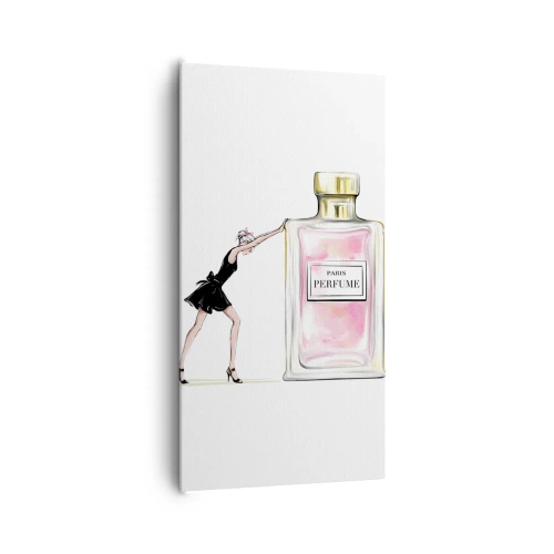 Lærredstryk - Billede på lærred - Essensen af kvindelighed - 65x120 cm