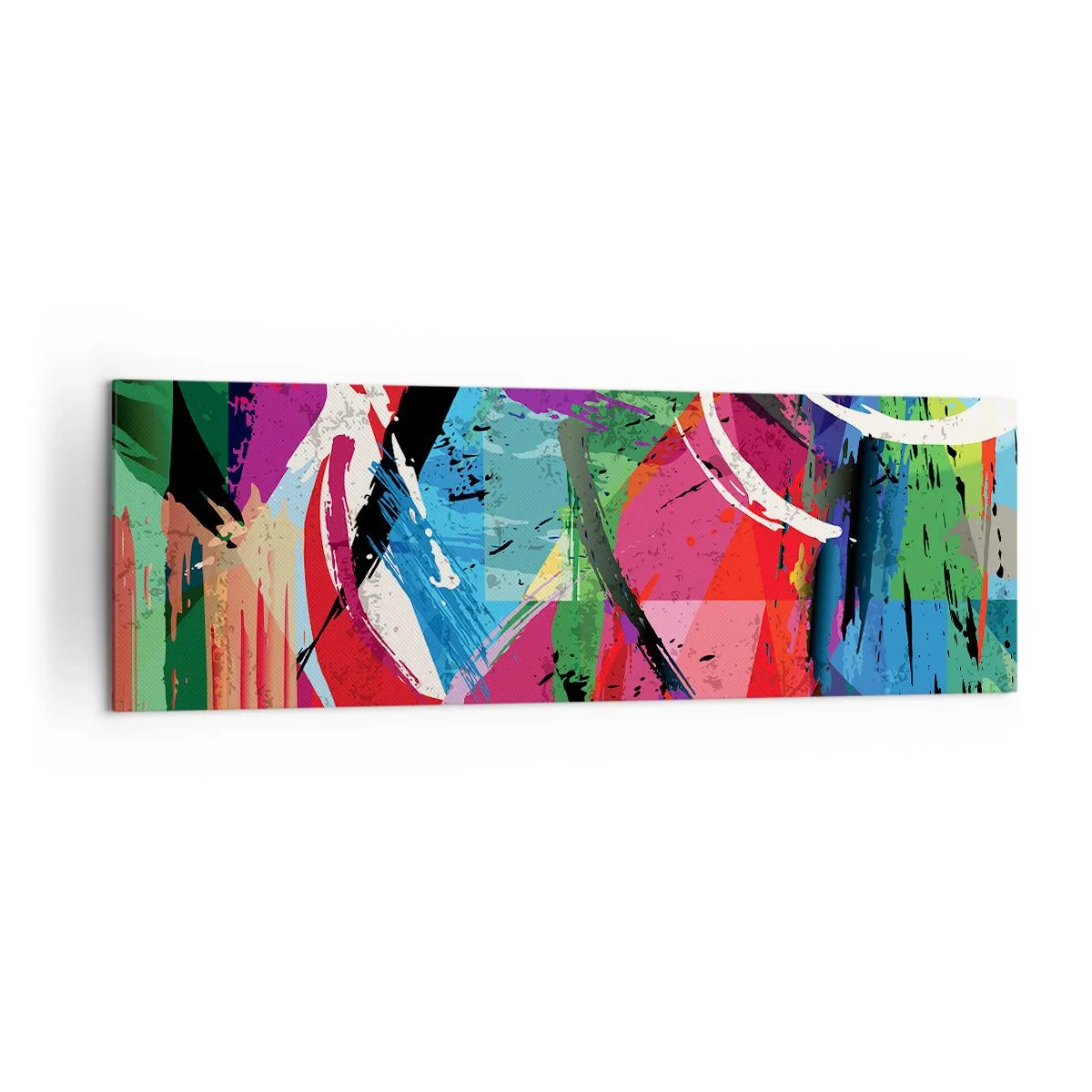 Lærredstryk - Billede på lærred - Hurtig, livlig og hoppende - 160x50 cm