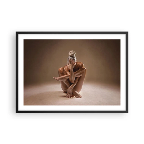 Plakat i sort ramme - Enhed mellem krop og ånd - 70x50 cm