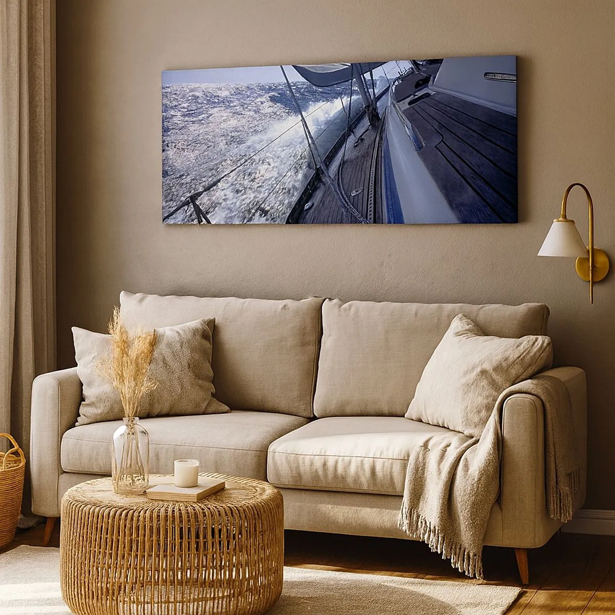 Lærredstryk - Billede på lærred - Jeg ved, hvad det vil sige at være en fugl - 100x40 cm