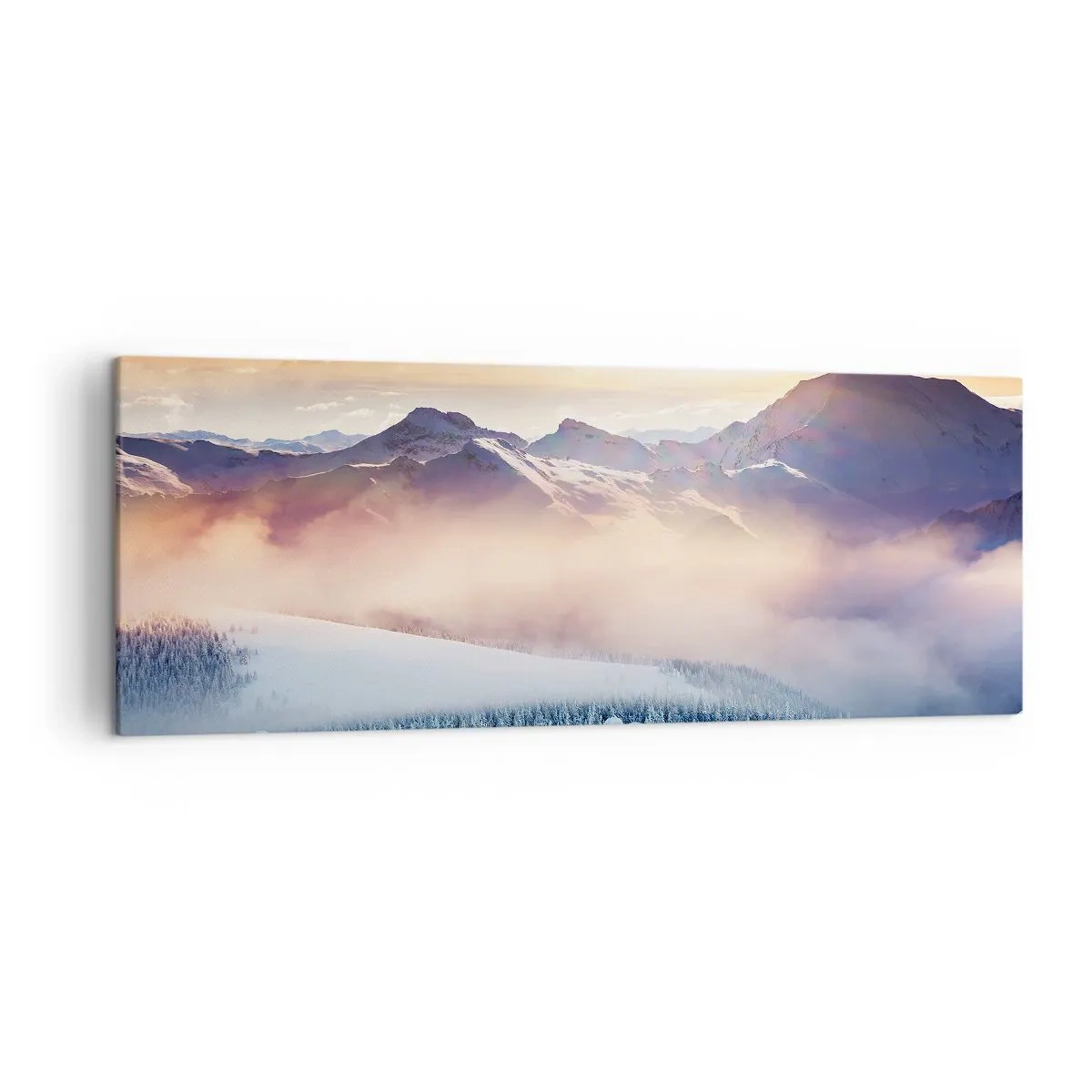 Lærredstryk - Billede på lærred - Naturens kraft og renhed - 140x50 cm