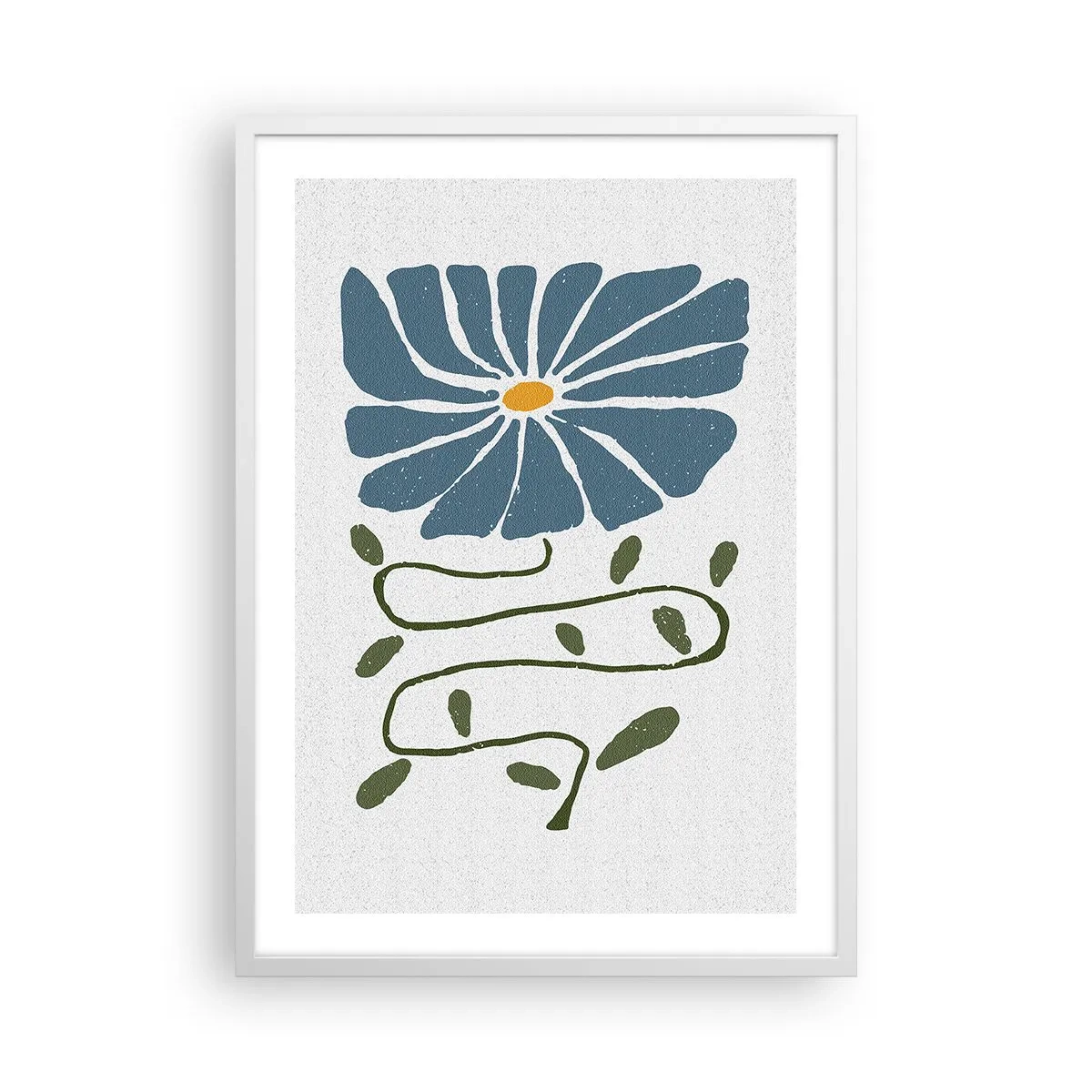 Plakat i hvid ramme - Fra kvist til blomst - 50x70 cm