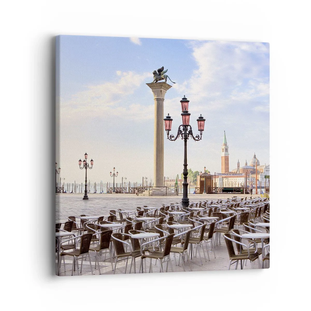 Lærredstryk - Billede på lærred - Velkommen, alt er klar - 40x40 cm