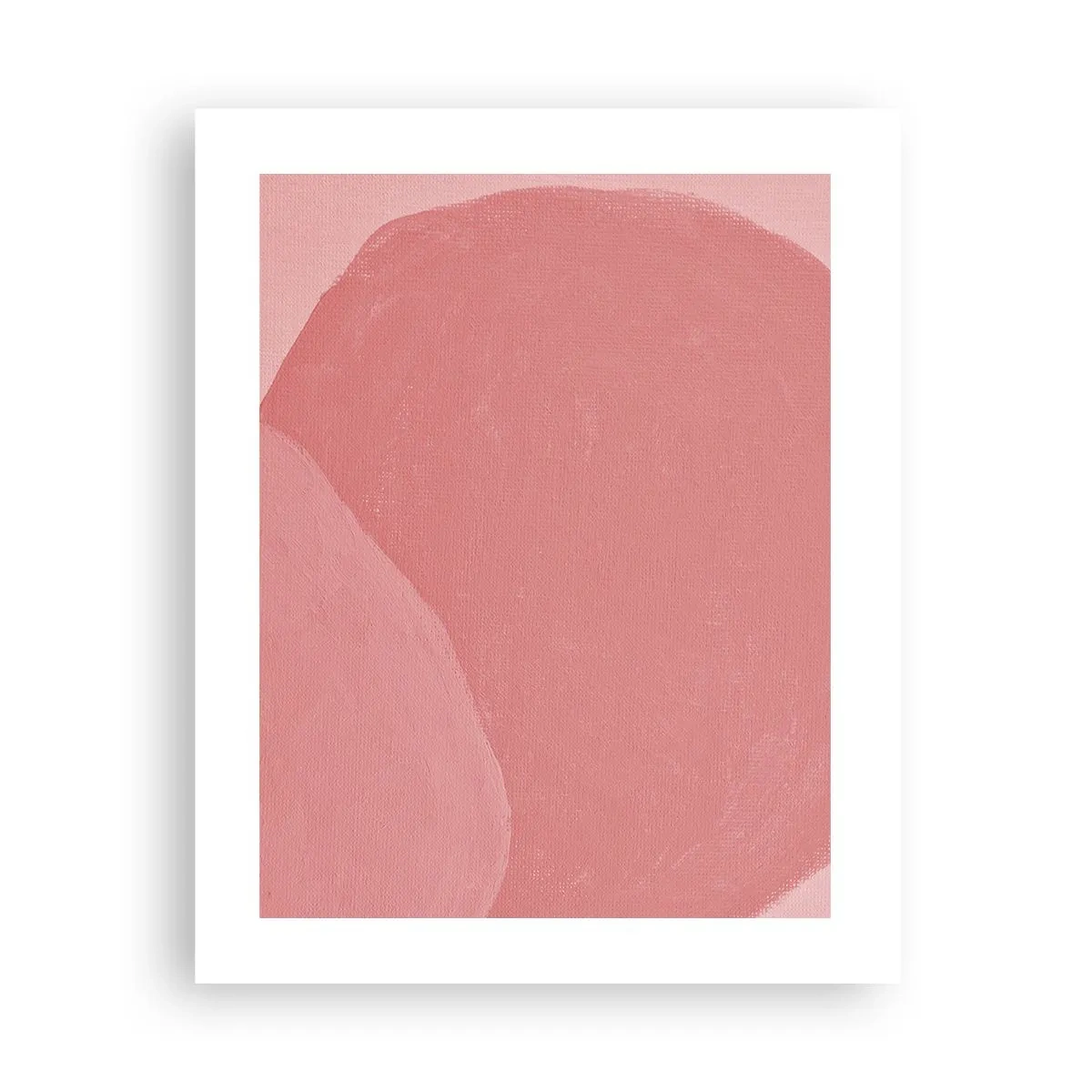 Plakat - Organisk komposition i pink - 40x50 cm