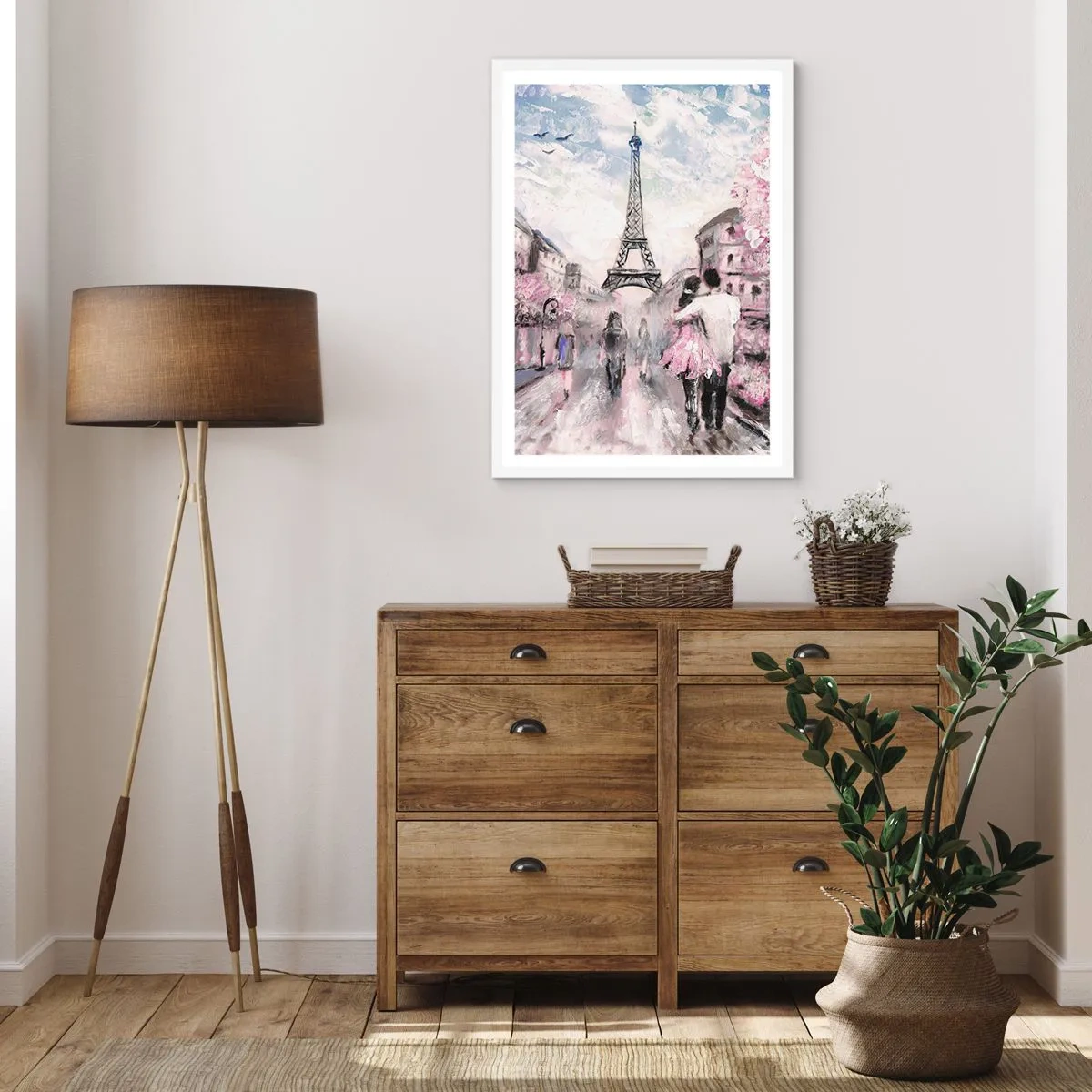 Plakat i hvid ramme - Hvis du bliver forelsket, er det kun i... - 40x50 cm