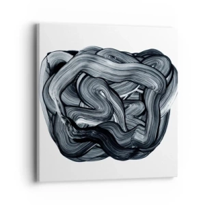 Lærredstryk - Billede på lærred - Så enkelt er det ikke - 40x40 cm