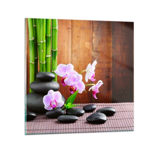 Billede på glas - Oplev Østens fornøjelser - 30x30 cm