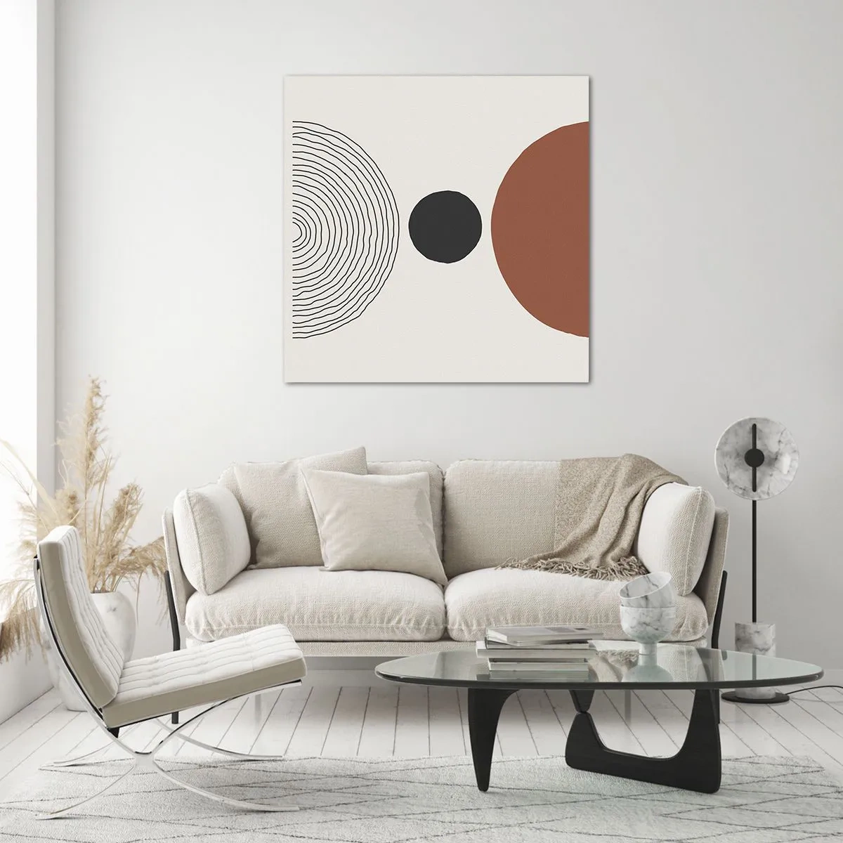 Billede på glas - I rampelyset - 40x40 cm