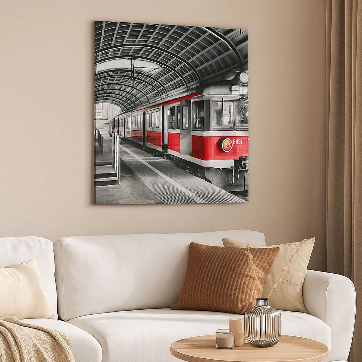 Lærredstryk - Billede på lærred - Måske en rejse for livet? - 30x30 cm