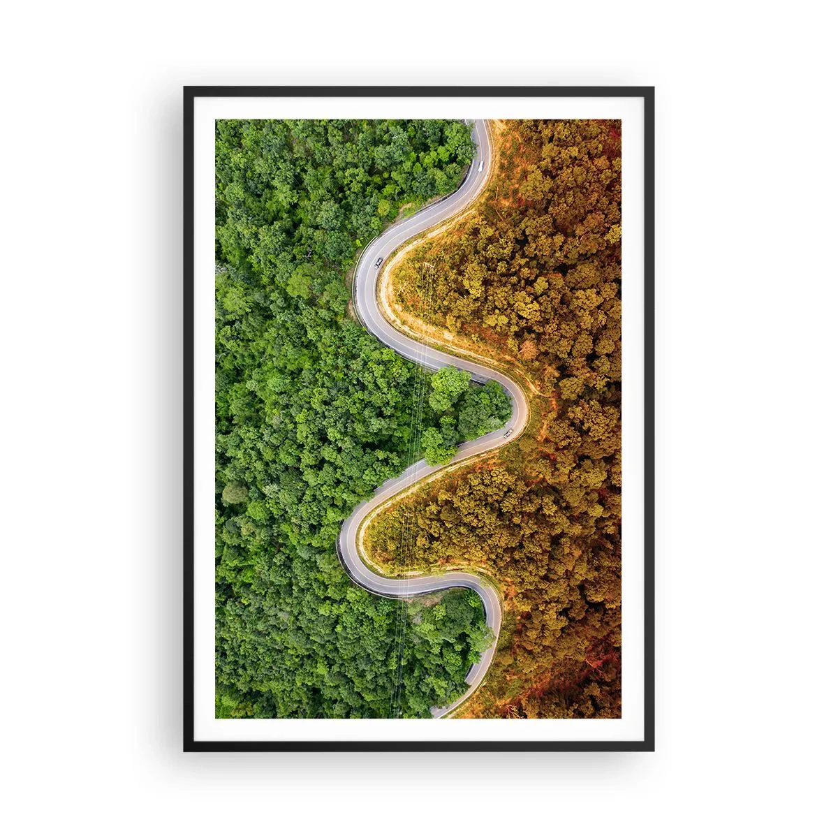 Plakat i sort ramme - Grænser og gennembrud - 70x100 cm