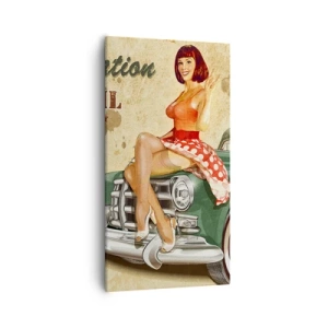 Lærredstryk - Billede på lærred - De glorværdige 1940'ere. - 55x100 cm