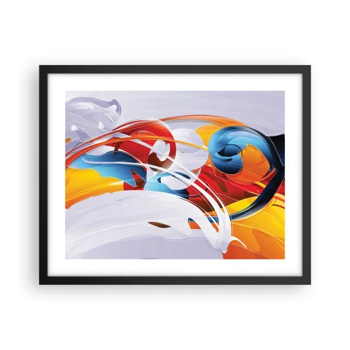 Plakat i sort ramme - Elementernes dans - 50x40 cm