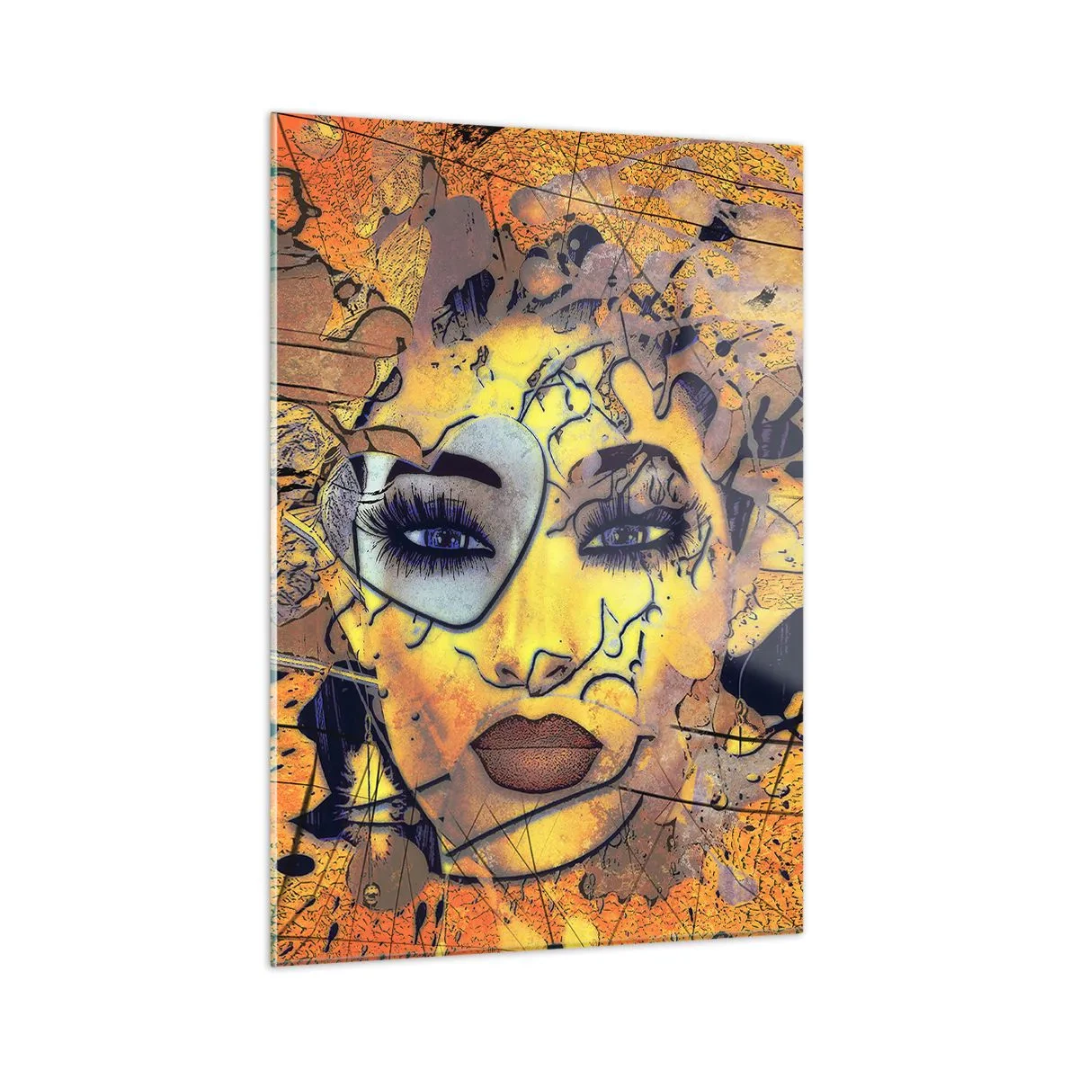Billede på glas - Solrig skønhed - 50x70 cm