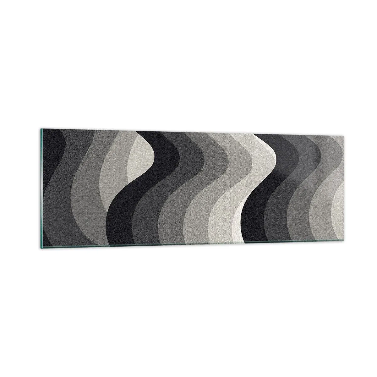 Billede på glas - Bølge efter bølge - 90x30 cm