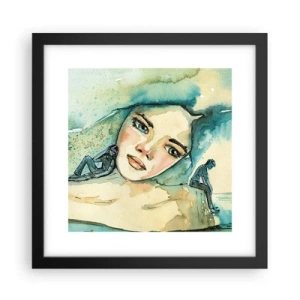 Plakat i sort ramme - Am I blue? - 30x30 cm