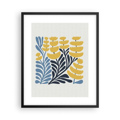 Plakat i sort ramme - Solrig seng - 40x50 cm