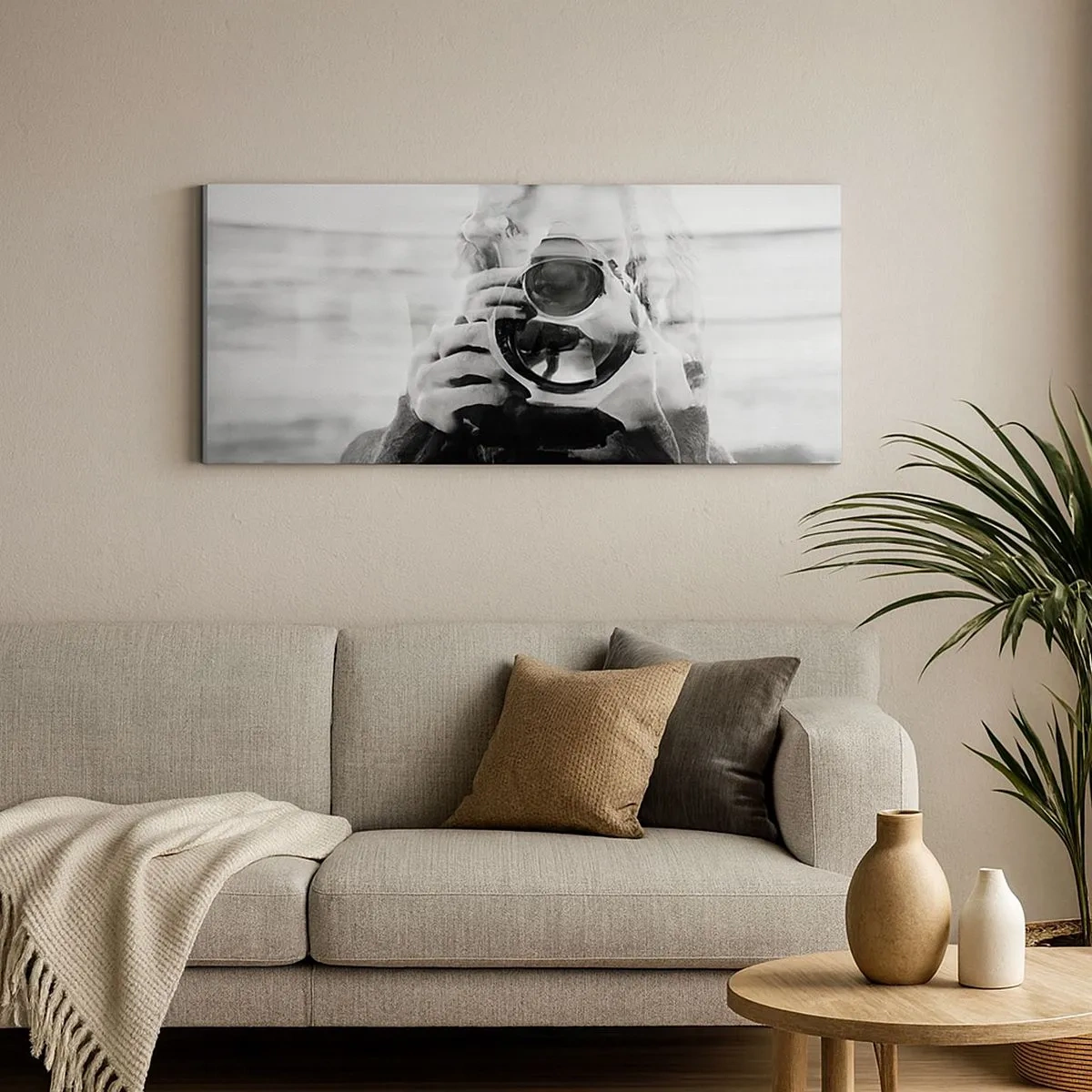 Lærredstryk - Billede på lærred - Skaber og materiale - 100x40 cm