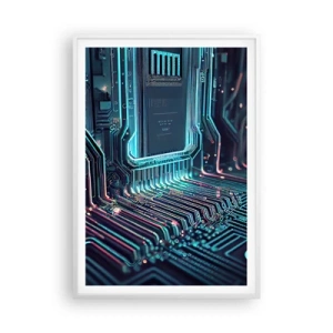 Plakat i hvid ramme - Jeg tror... - 70x100 cm