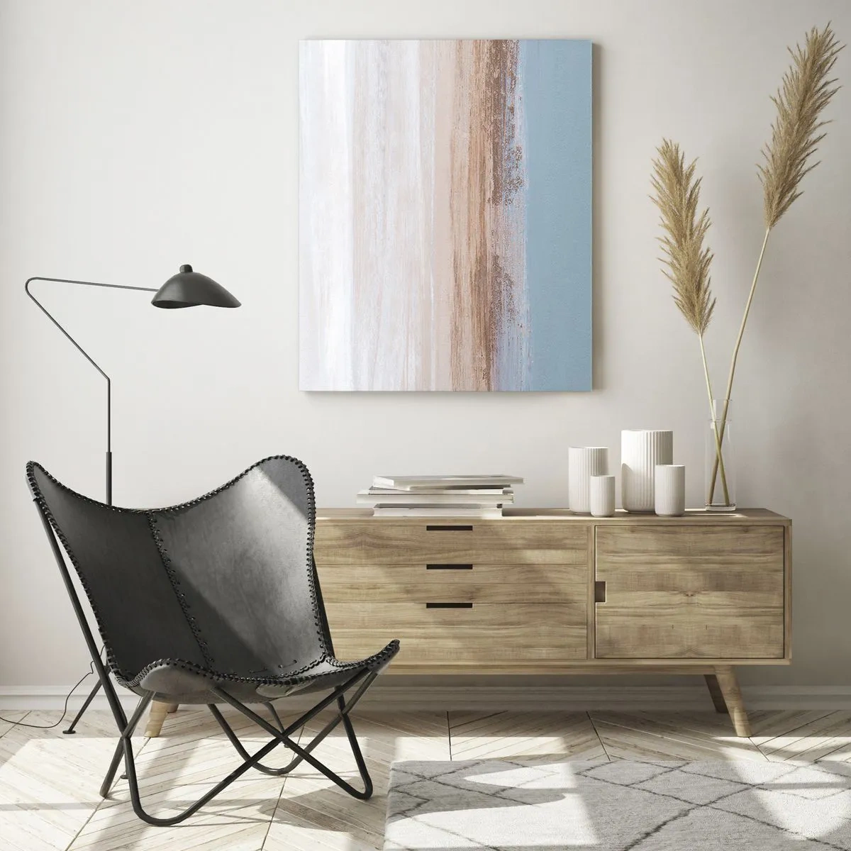 Billede på glas - Tvetydigt landskab - 50x70 cm