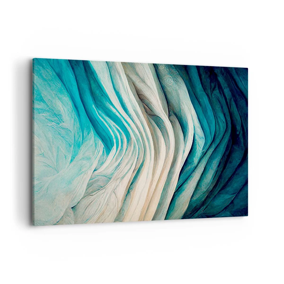 Lærredstryk - Billede på lærred - Blå umættelighed - 120x80 cm