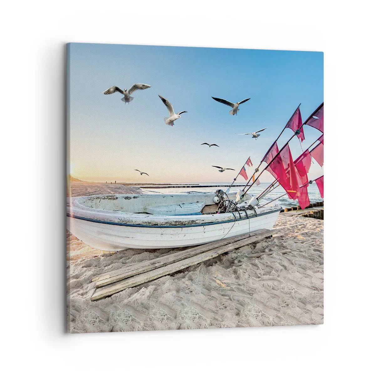 Lærredstryk - Billede på lærred - Et velfortjent hvil - 50x50 cm