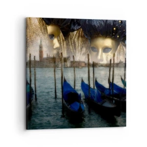 Lærredstryk - Billede på lærred - Tid til at starte karneval - 70x70 cm