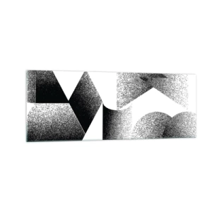 Billede på glas - Vinkler og ovaler - 140x50 cm