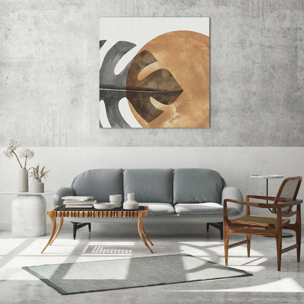 Billede på glas - Altid solen - 60x60 cm