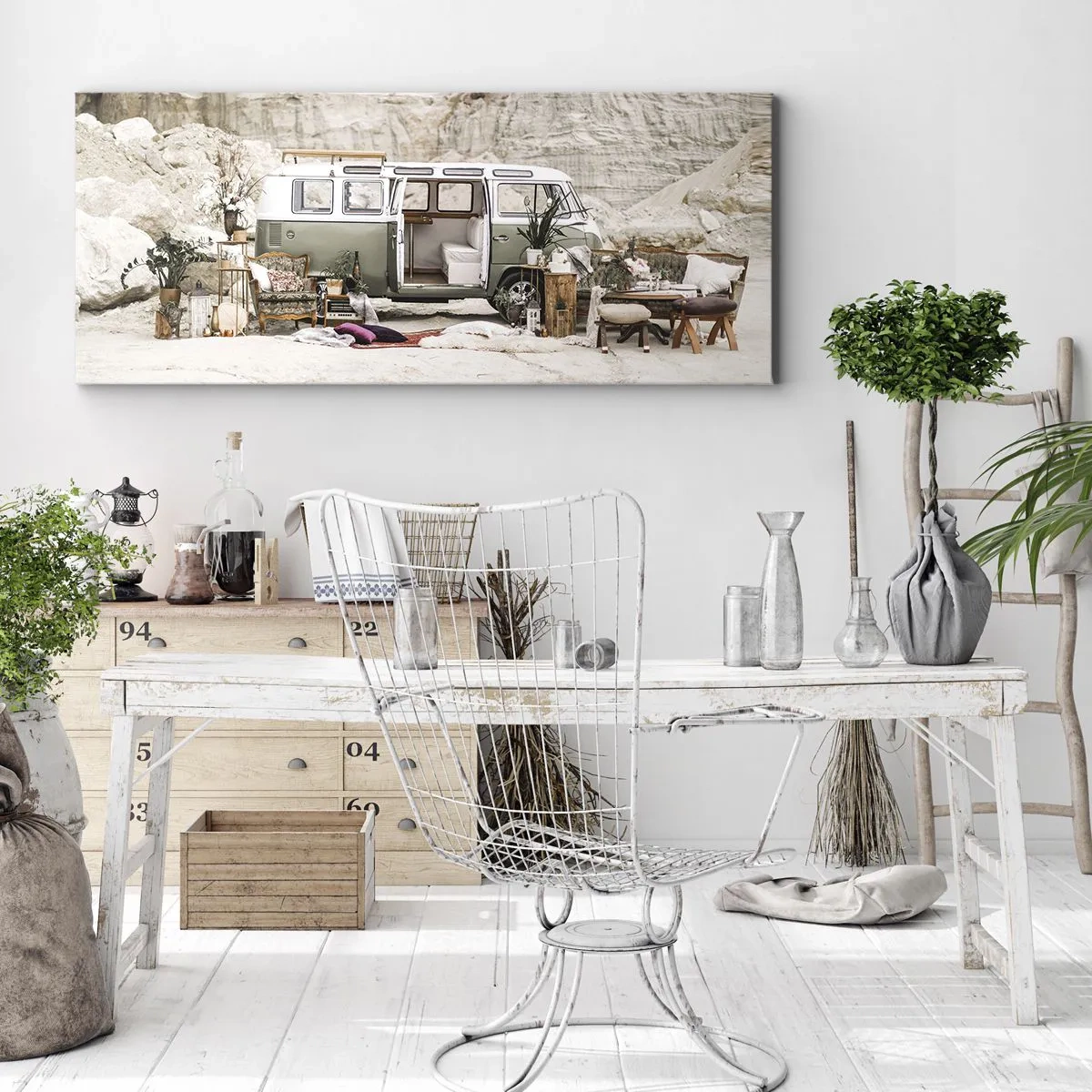 Lærredstryk - Billede på lærred - Tid til at starte rejsen - 90x30 cm