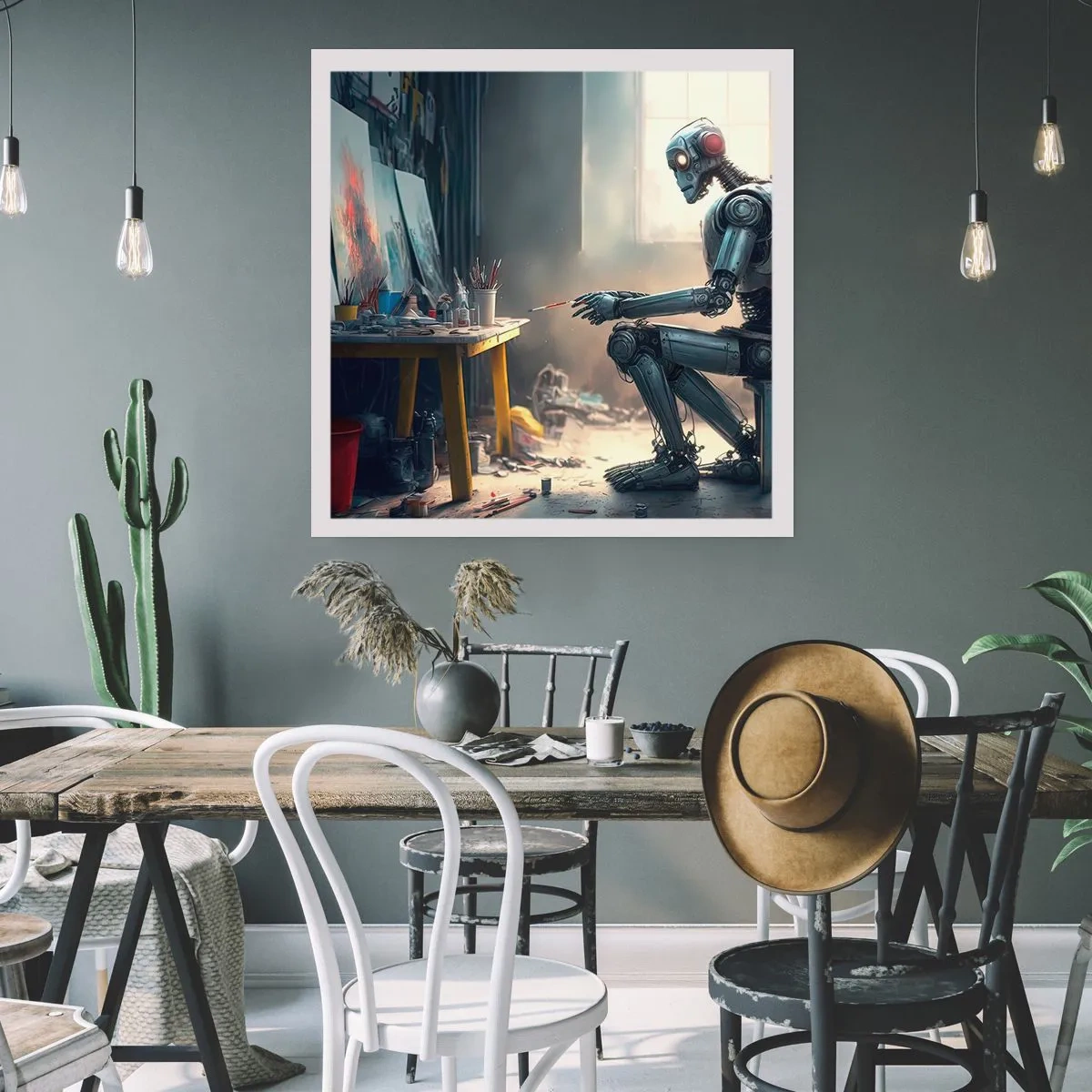 Plakat - Den skabende handling - 40x40 cm