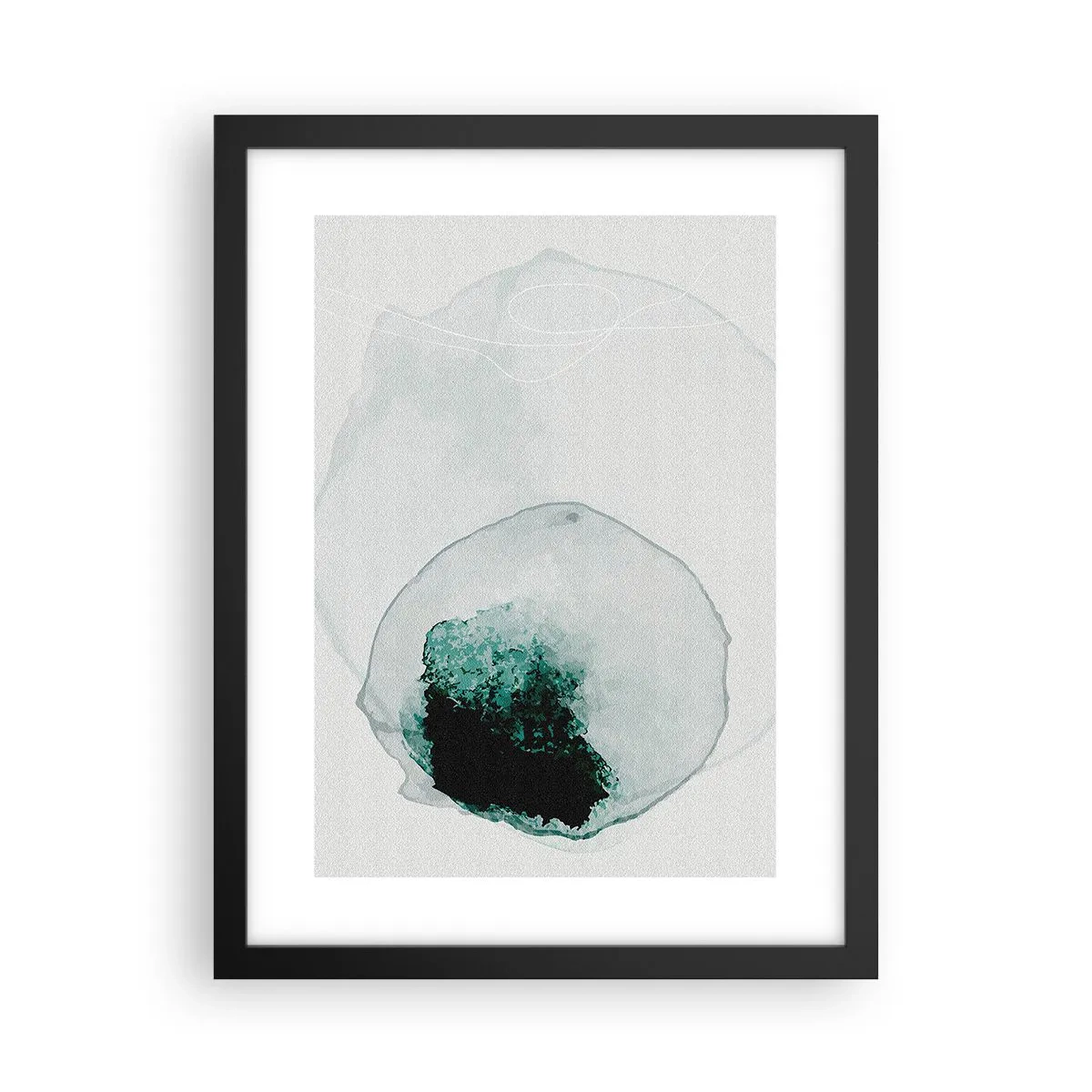 Plakat i sort ramme - I en dråbe vand - 30x40 cm