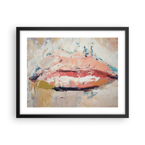 Plakat i sort ramme - Vækker sanserne - 50x40 cm