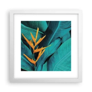 Plakat i hvid ramme - Edens blomst - 30x30 cm