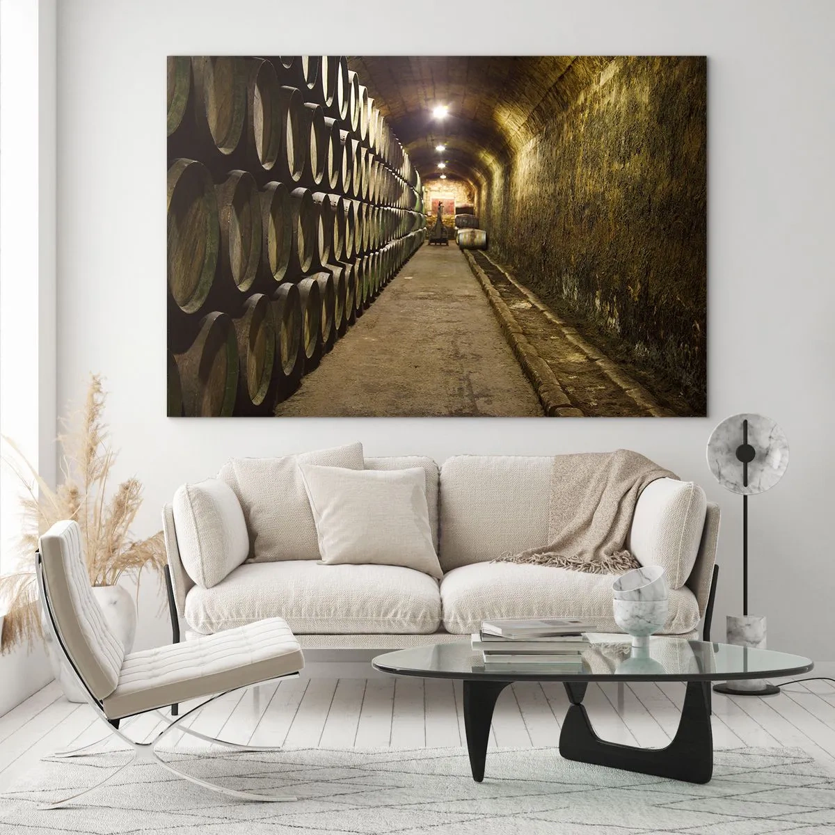 Billede på glas - Det er godt at ligge ned - 100x70 cm