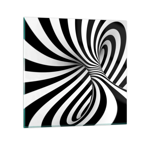 Billede på glas - Sammensætning: dansende rum - 70x70 cm