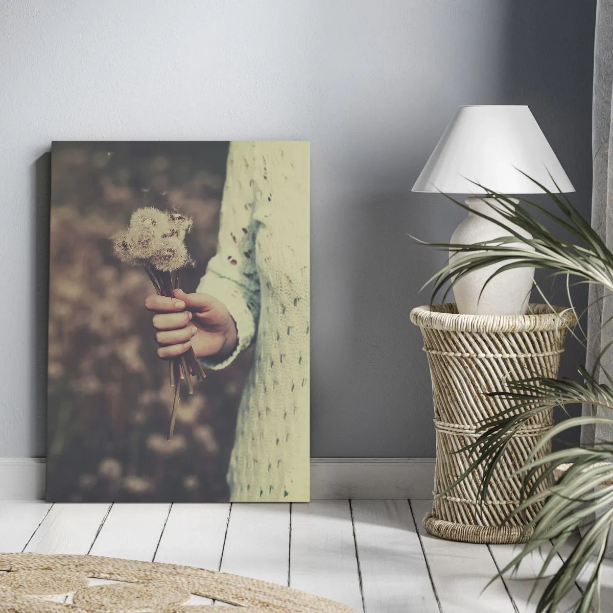 Lærredstryk - Billede på lærred - Behold dem, venligst - 55x100 cm