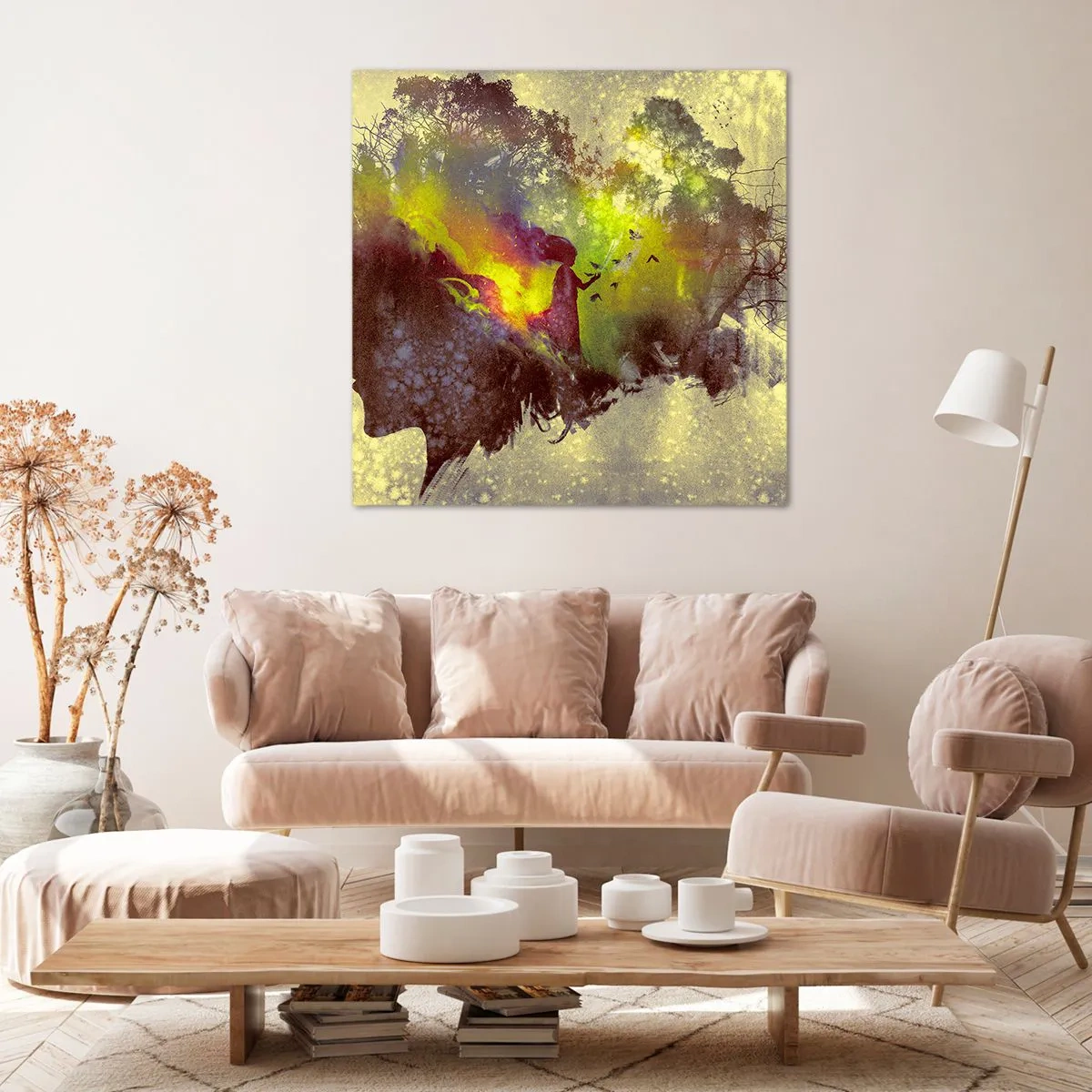 Lærredstryk - Billede på lærred - Moder Natur - 30x30 cm