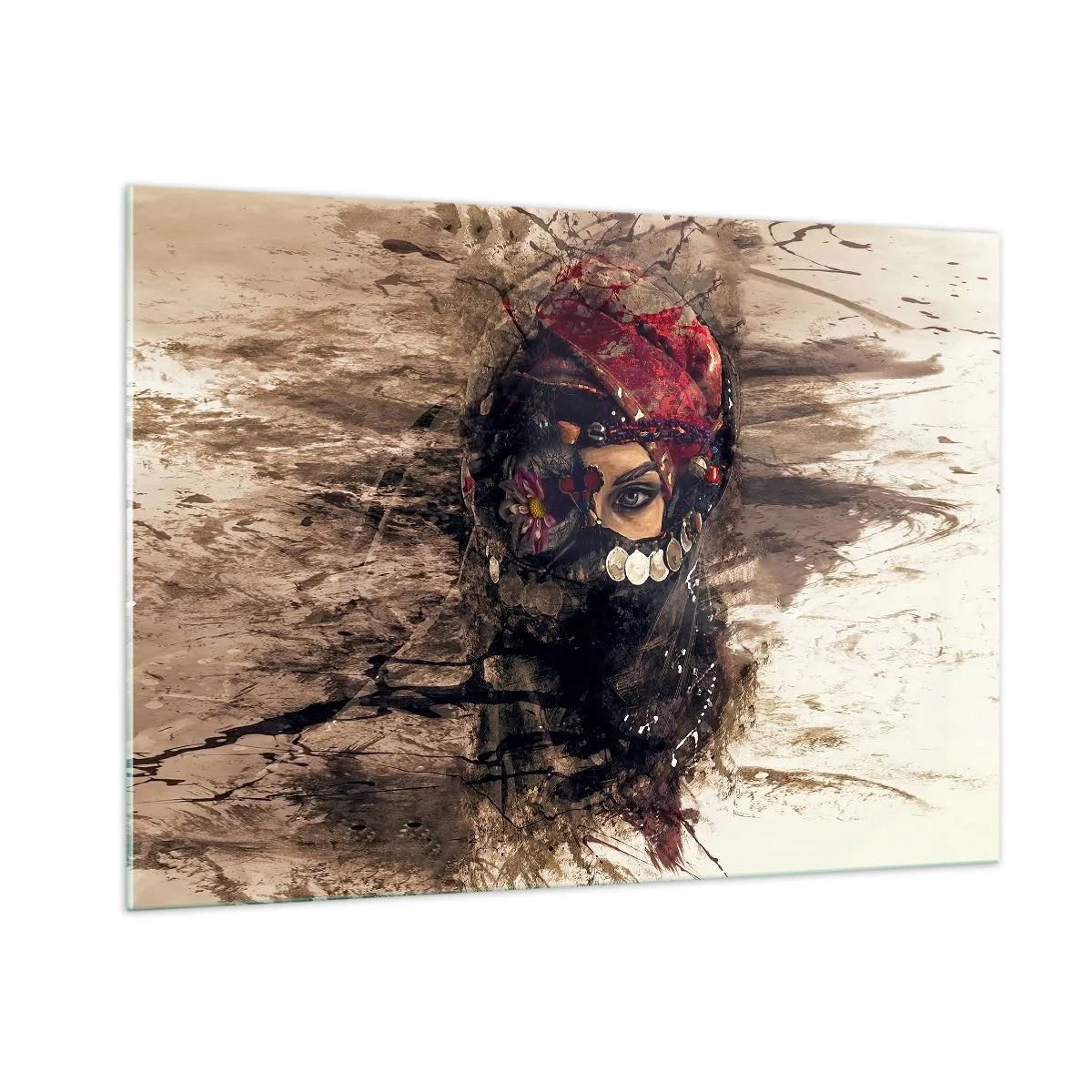 Billede på glas - Foruroligende for at sige det mildt - 100x70 cm