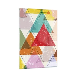 Billede på glas - Tre og tre - 50x70 cm