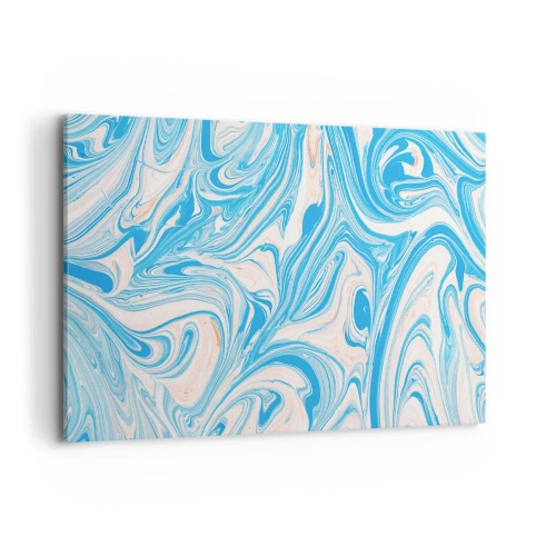 Lærredstryk - Billede på lærred - Marsk i turkis - 100x70 cm