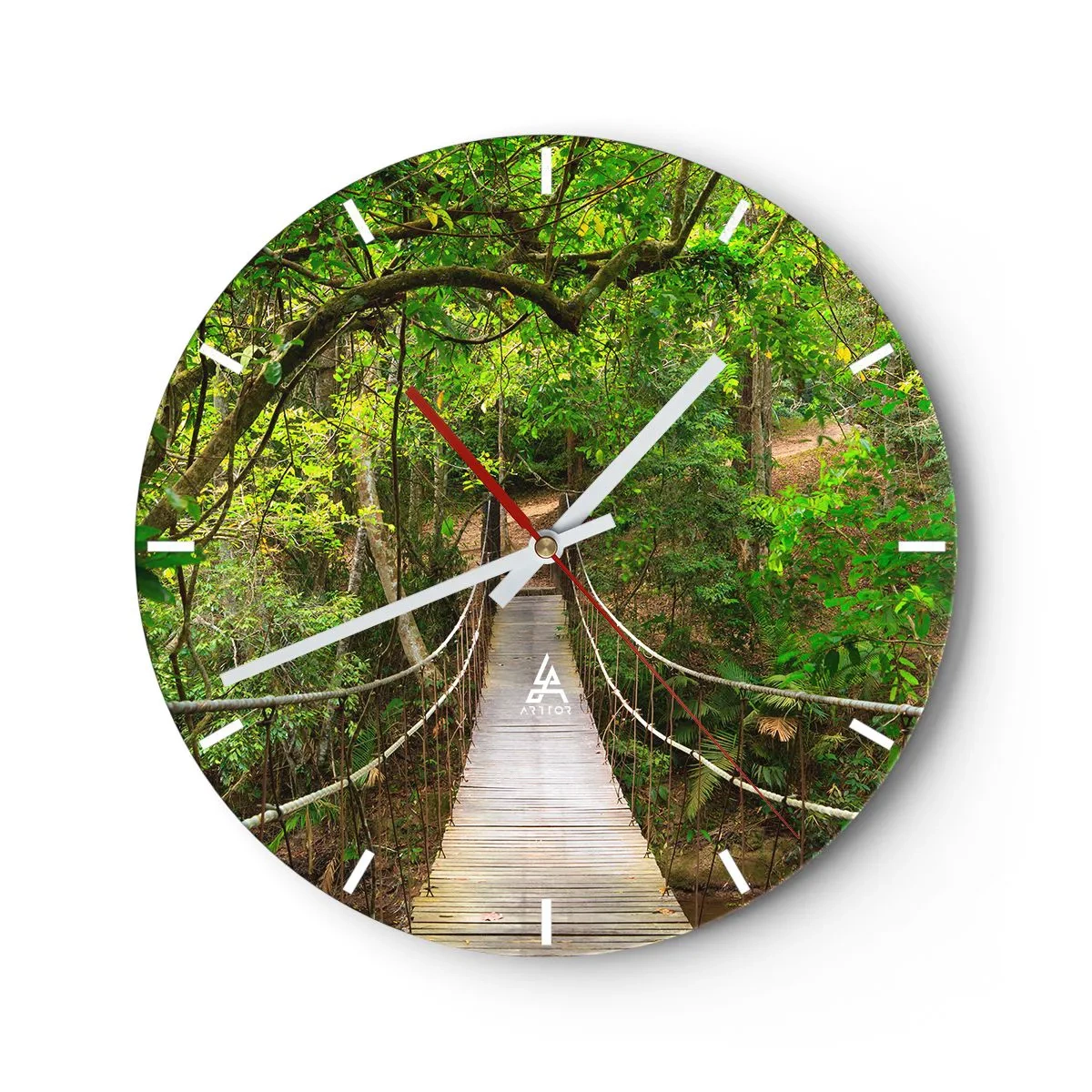 Vægur, Uret - Fordi der vokser en slyngplante i haven - 40x40 cm