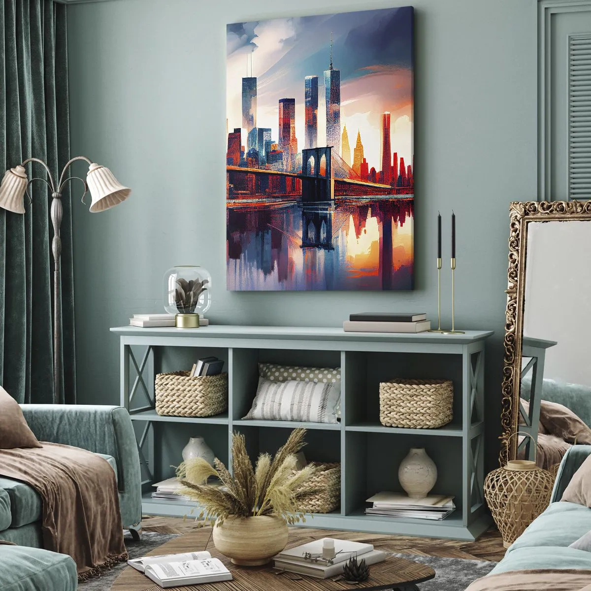 Lærredstryk - Billede på lærred - Fænomenale New York - 65x120 cm
